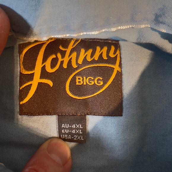 Johnny Bigg Grayson Denim Button Shirt Men 2XL New JB. Originals Weekend Comfort - Picture 2 of 11